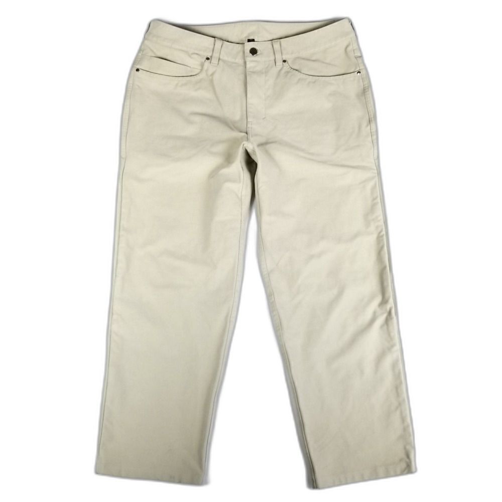 LULULEMON ABC Utilitech Relaxed Crop Chino Pants 26" Mens 33 Khaki Athleisure